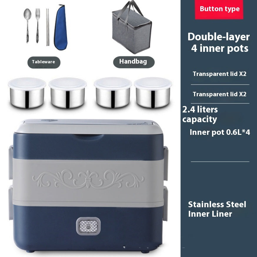Portable Electric Lunch Box – Heated Food Container for Office, Travel & Home