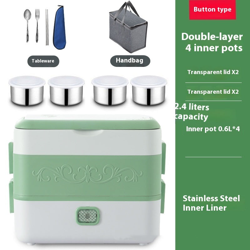 Portable Electric Lunch Box – Heated Food Container for Office, Travel & Home