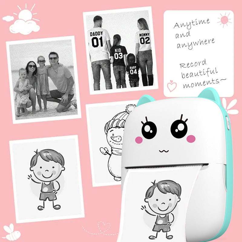 Portable Inkless Printer – Wireless Thermal Printer for Photos, Notes & Labels