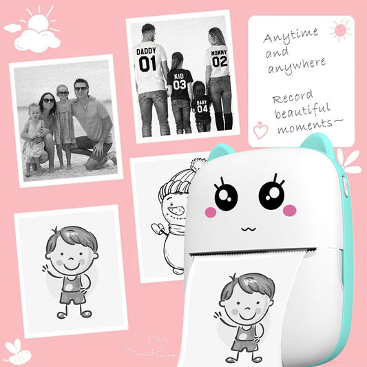 Portable Inkless Printer – Wireless Thermal Printer for Photos, Notes & Labels
