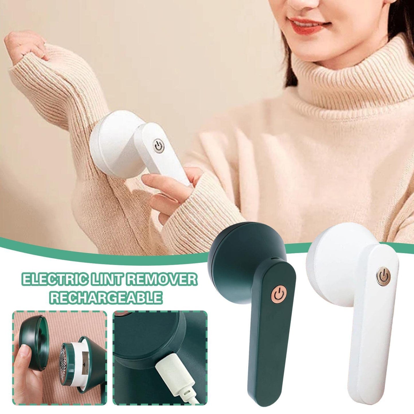 Electric Fabric Lint Remover – Portable Clothes Shaver for Sweaters & Garments