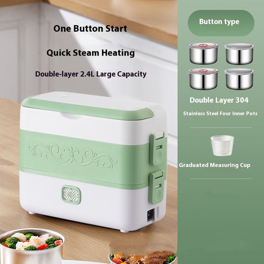 Portable Electric Lunch Box – Heated Food Container for Office, Travel & Home